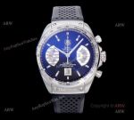 Black Tag Heuer Carrera Automatic Asia 7750 Replica Watches For Men